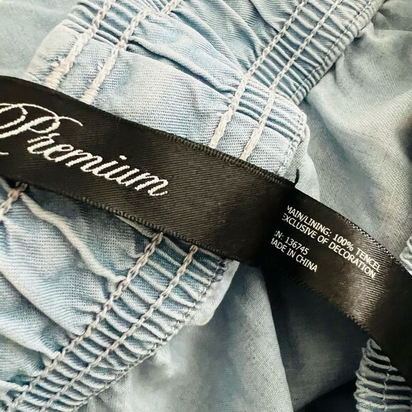 Lorna Jane Black Label Chambray Jogger Pants Size XS in Light Blue 100% Tencel - Picture 14 of 16